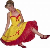 Corsagedress yellow