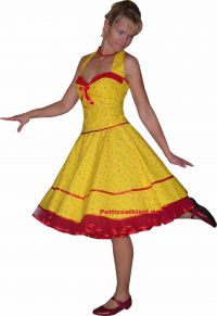 Corsagedress yellow