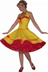 Corsagedress yellow