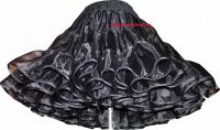 Organza petticoat black shiny