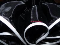 Organza petticoat black shiny