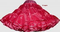 Organdy petticoat bordeaux shiny