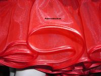 Shiny chiffon petticoat red