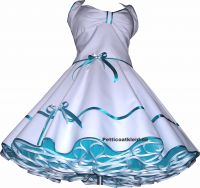 Eleance weddingdress white tourquoise
