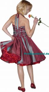 Taftdress red green shiny