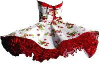 petticoatdress with sweet strawberrys
