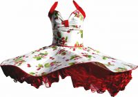 petticoatdress with sweet strawberrys