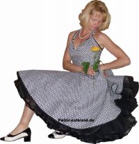 Retrodress 2 black white flowers