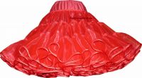 Organdy petticoat red shiny
