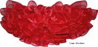 Organdy petticoat red shiny