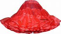 Organdy petticoat red shiny