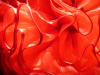 Organdy petticoat red shiny