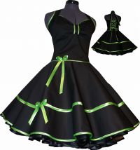 two-in-one dress  - Rockabilly  black - modell 5