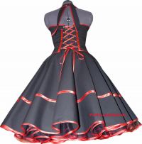 two-in-one dress  - Rockabilly  black - modell 5