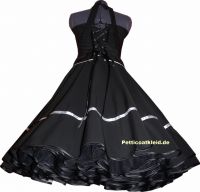 two-in-one dress  - Rockabilly  black - modell 4