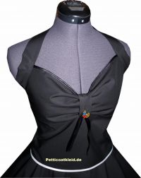 two-in-one dress  - Rockabilly  black - modell 4