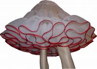 Petticoat Organdy  wei� mittel
