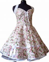 Petticoatdress Sandy Sixties rose flowers