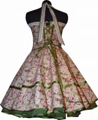 Petticoatdress Sandy Sixties rose flowers