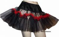 Hot sexy short black ruffle petticoat red modell 1