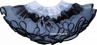 petticoat white with black strip 30 cm