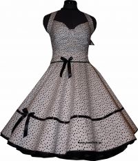 Rockabillydress 2 starheaven white black dots