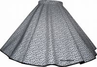 Danceskirt white with dots big and small