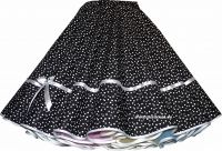 Danceskirt black white dots big and small