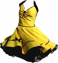 Petticoatdress 2 Sandy yellow and black bearers