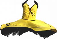 Petticoatdress 2 Sandy yellow and black bearers