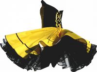 Petticoatdress 2 Sandy yellow and black bearers