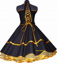 two-in-one dress  - Rockabilly  black - modell 6