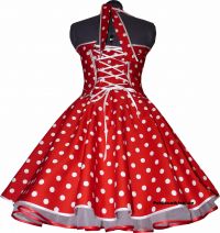 dress Rockabilly 2 black white dots 15mm