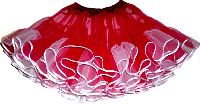 petticoat red-white flammed