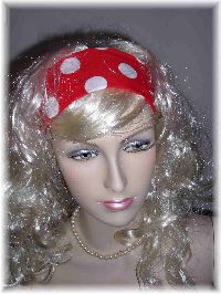 Hair band red-white