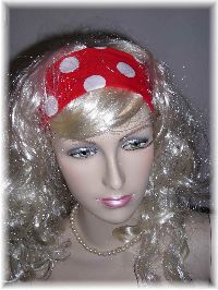 Hair band red-white