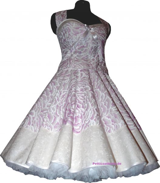 Petticoat Korsagen Kleid orchidee Bl&uuml;ten