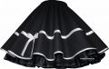 skirt black with satinribbon on hem