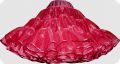 Organdy petticoat bordeaux shiny