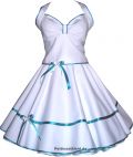 Eleance weddingdress white tourquoise