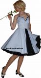 vintagedress Cindy white with blue karo