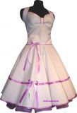 Eleance weddingdress with purple satin ribbon