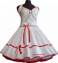 Eleance weddingdress with red satin ribbon