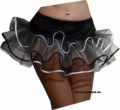 Hot sexy short black and white petticoat and white