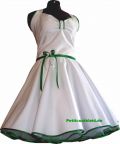 Eleance weddingdress with green satin ribbon