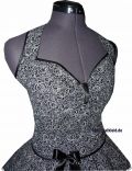 Festive 50s rose petticoat dress