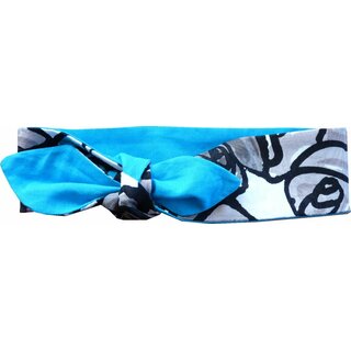 Rockabilly Haarband zum Binden passend zu Ihrem Kleid in vielen Motiven mit oder ohne Draht 7cm