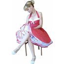 50er Korsagen Petticoat Kleid rot kleine weie Punkte 34-44