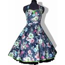 50er Kleid zum Petticoat Tanzkleid Vintage schwarz Satin...
