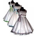 50er Jahre Brautkleid zum Petticoat Hochzeitskleid wei...
